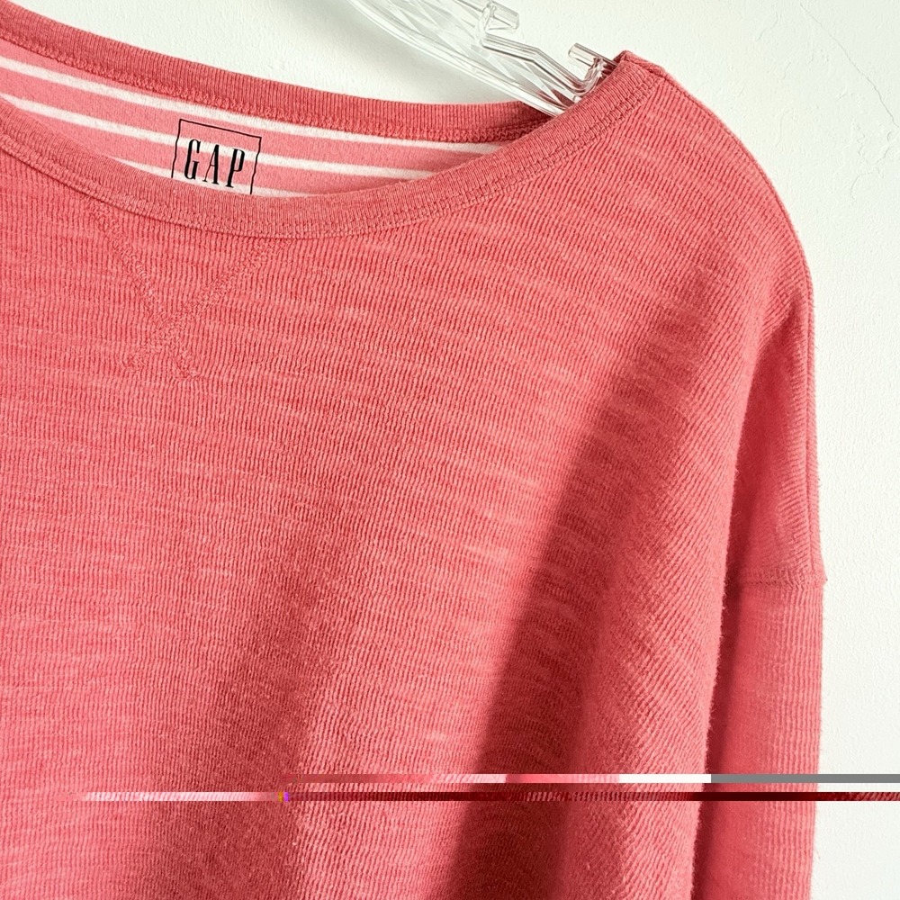 Gap Sweatshirt Nautical Normcore Coastal Women L Tall Scandi